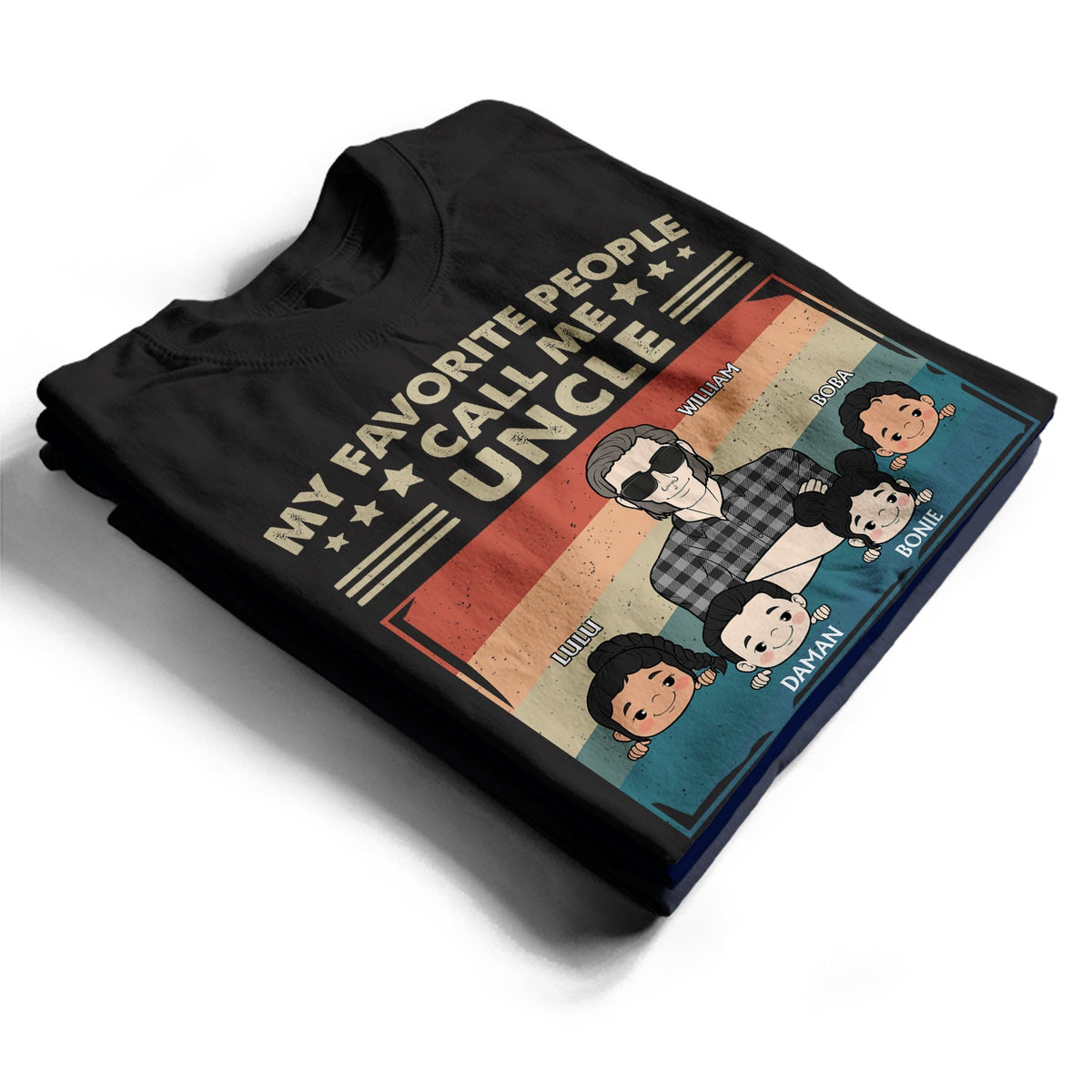 My Favorite People Call Me Grandpa Cartoon Art - Funny Gift For Grandfather, Grandpa, Dad, Father - Personalized T Shirt