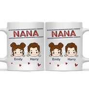 Nana Papa Mommy Daddy - Cadeau amusant pour papa, maman, grand-mère, grand-père - Tasse personnalisée