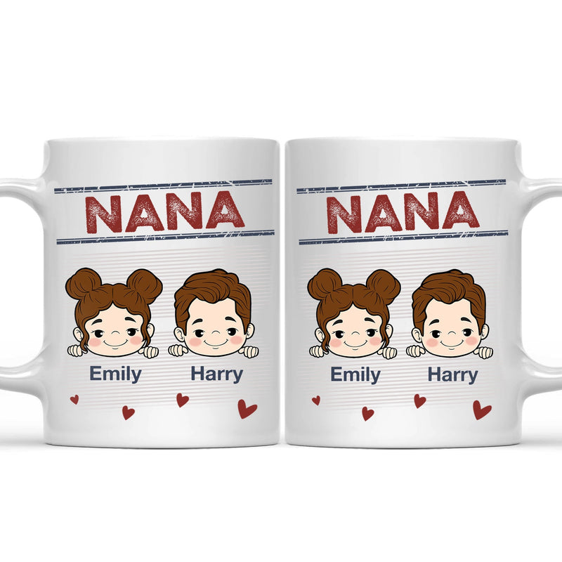 Nana Papa Mommy Daddy - Cadeau amusant pour papa, maman, grand-mère, grand-père - Tasse personnalisée