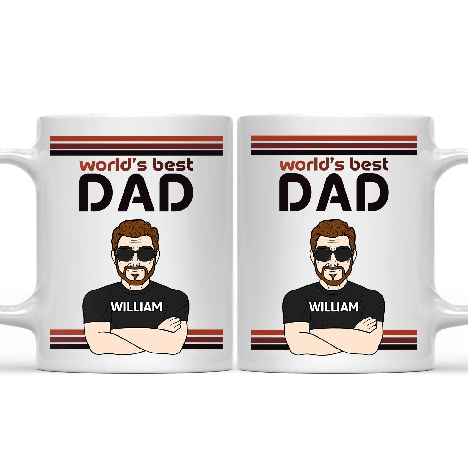 World's Best Dad - Funny Gift For Dad, Father, Grandpa - Personalized Mug