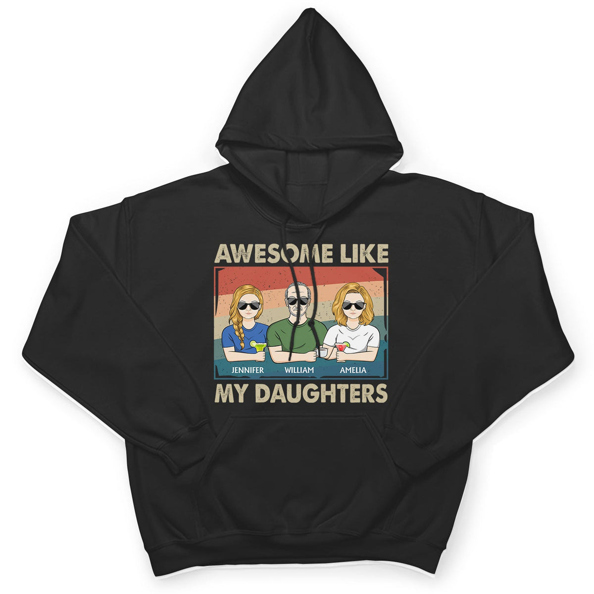 Awesome Like My Daughter - Funny Gift For Dad, Father, Grandpa - Personalized T Shirt
