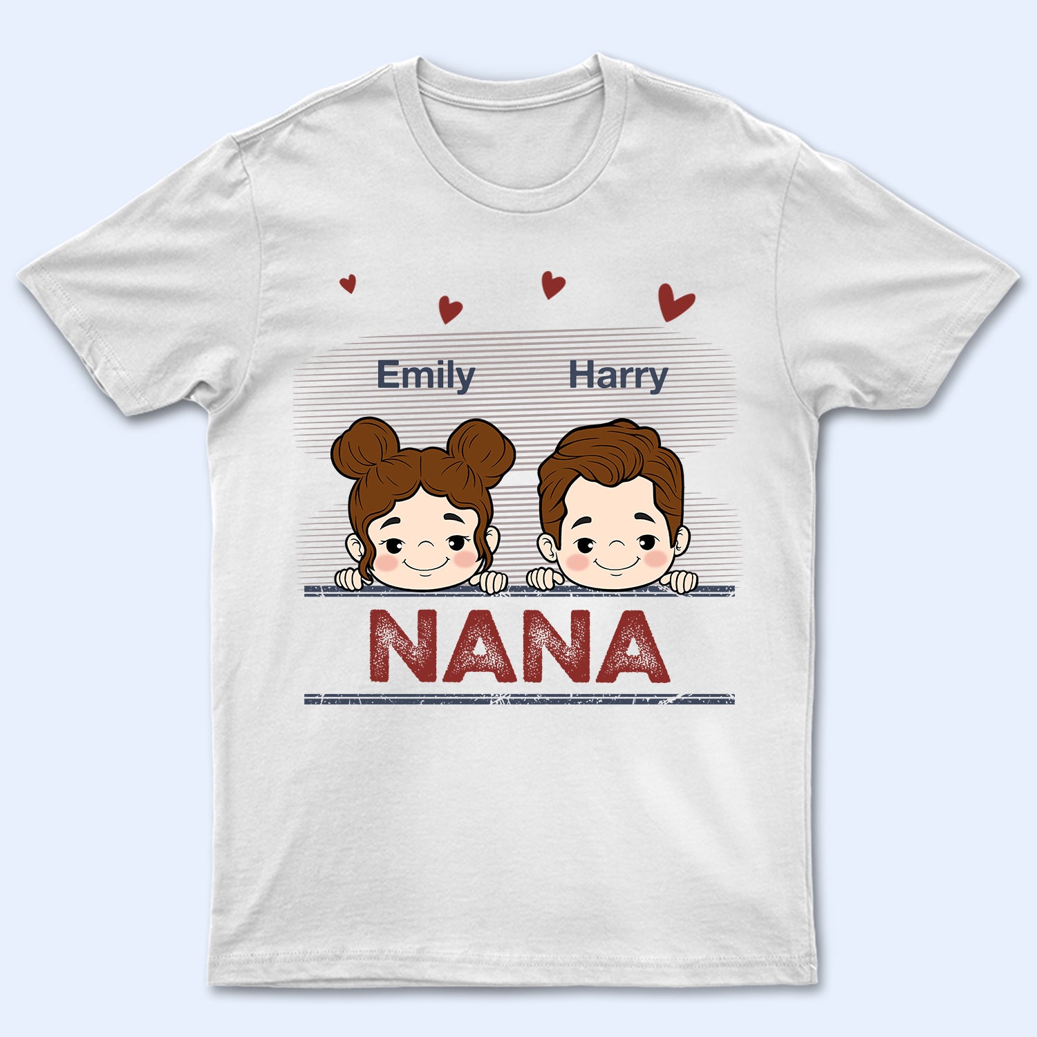 Nana Papa Mommy Daddy - Funny Gift For Dad, Mom, Grandma, Grandpa - Personalized T Shirt