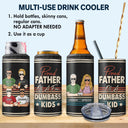 Proud Father Of A Few - Funny Gift For Dad, Father, Grandpa - Personalized 4 In 1 Can Cooler Tumbler