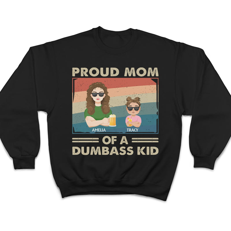 Proud Mother Of A Few Kid & Adult Flat Art - Funny Gift For Mom, Mother, Grandma - Personalized T Shirt