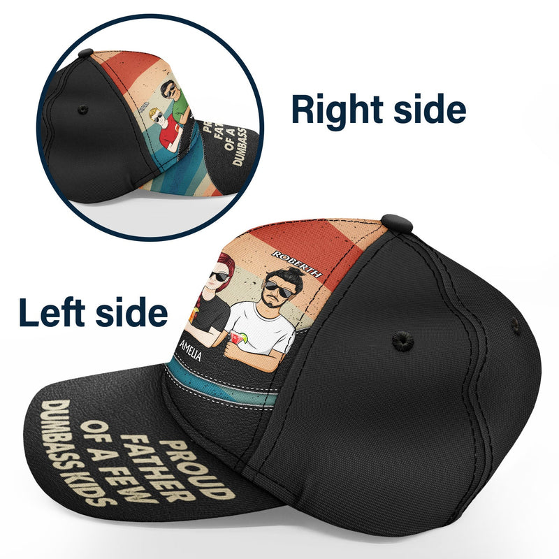 Proud Father Of A Few - Funny Gift For Dad, Father, Grandpa - Personalized Classic Cap