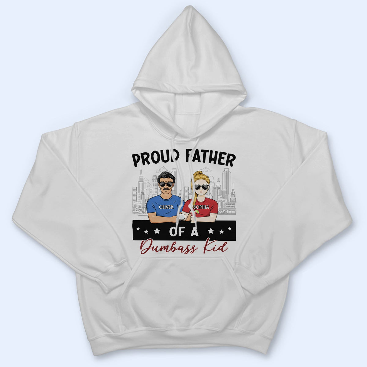 Proud Father Of A Few - Gift For Dad, Father, Grandpa - Personalized T Shirt