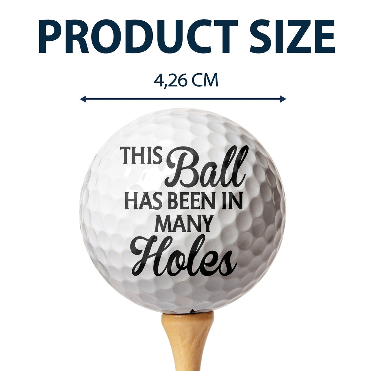 Custom Photo Always Wash Your Balls - Gift For Dad, Father, Grandpa, Golfer, Golf Lover - Personalized Golf Ball