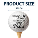 Custom Photo Always Wash Your Balls - Gift For Dad, Father, Grandpa, Golfer, Golf Lover - Personalized Golf Ball