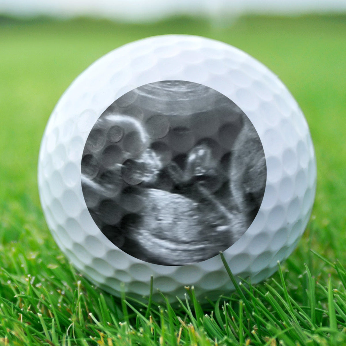 Custom Photo New Golfing Buddy - Pregnancy Announcement Gift For Dad, New Dad, New Parents, Golf Lover - Personalized Golf Ball