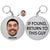 Custom Photo If Found Return To This Guy - Gift For Dad, Father, Grandpa, Golfer, Golf Lover - Personalized Acrylic Keychain