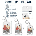 Never Forget That I Love You - Gift For Son, Daughter From Dad - Personalized Aluminum Keychain