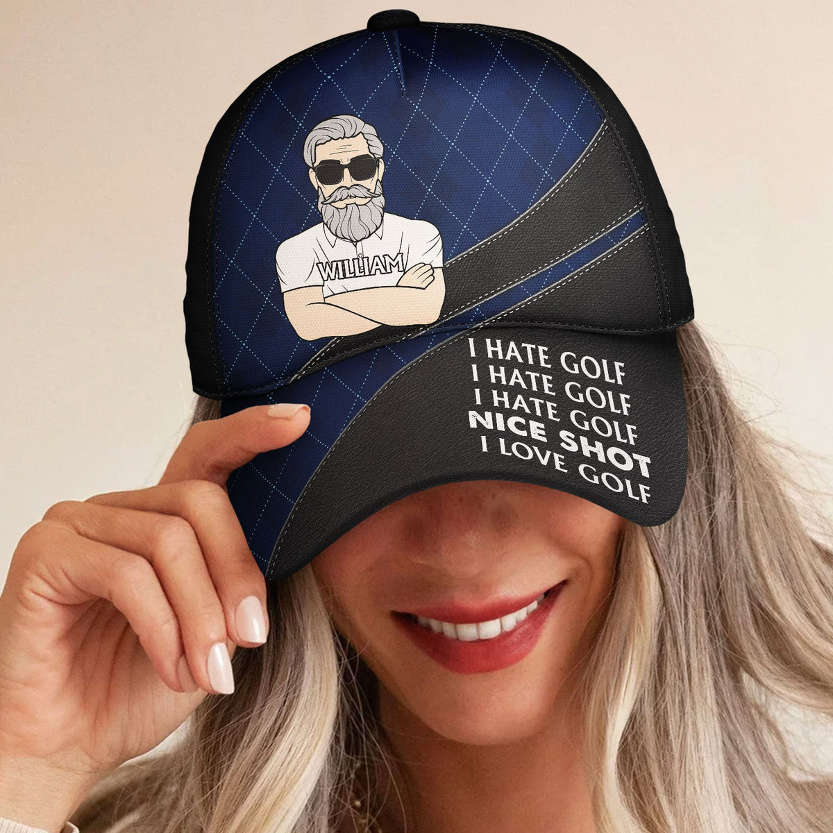 Nice Shot I Love Golf - Gift For Dad, Father, Grandpa, Golfer, Golf Lover - Personalized Classic Cap