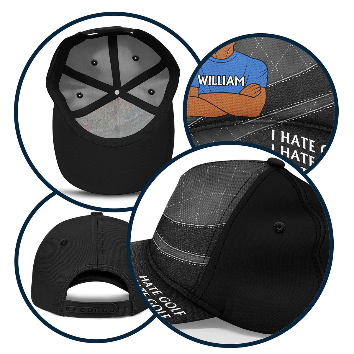 Nice Shot I Love Golf - Gift For Dad, Father, Grandpa, Golfer, Golf Lover - Personalized Classic Cap