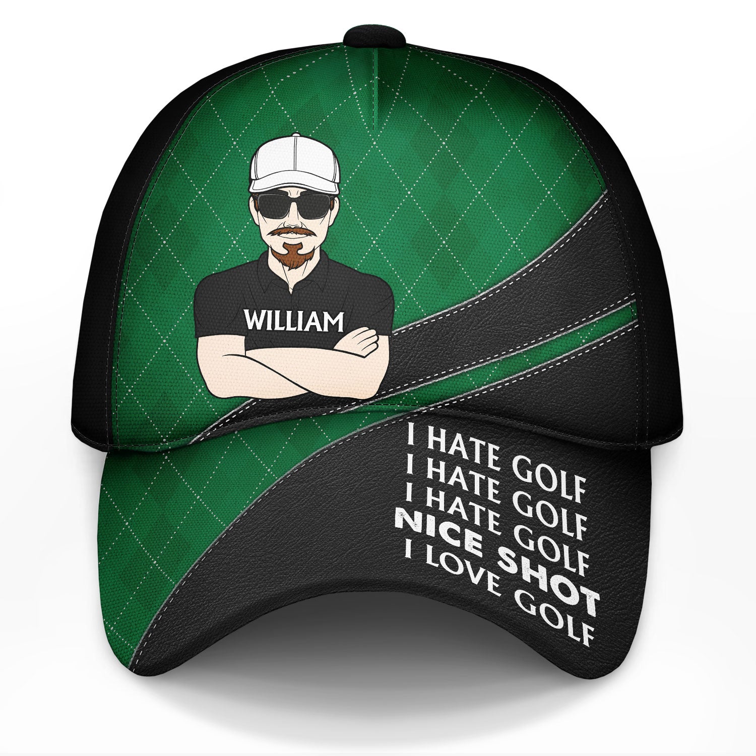 Nice Shot I Love Golf - Gift For Dad, Father, Grandpa, Golfer, Golf Lover - Personalized Classic Cap