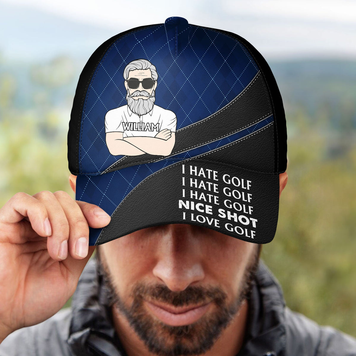 Nice Shot I Love Golf - Gift For Dad, Father, Grandpa, Golfer, Golf Lover - Personalized Classic Cap