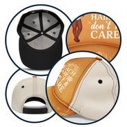 Les cheveux de plage ne s'en soucient pas ! Cadeau pour les amoureux de la plage, les amoureux des voyages et les femmes ! Casquette classique personnalisée 