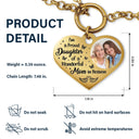 Photo personnalisée « Je suis une fille fière » - Cadeau commémoratif pour femmes, filles, maman, papa - Bracelet cœur personnalisé