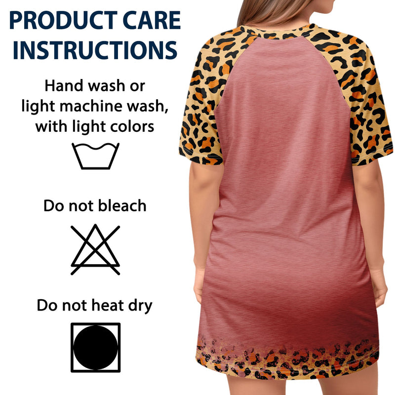 Maman chat - Cadeau amusant pour les amoureux des chats et des animaux - T-shirt de nuit personnalisé pour femme