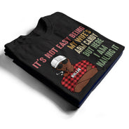 Ce n'est pas facile d'être le bras droit de ma femme - Cadeau amusant pour papa, père, mari - T-shirt personnalisé