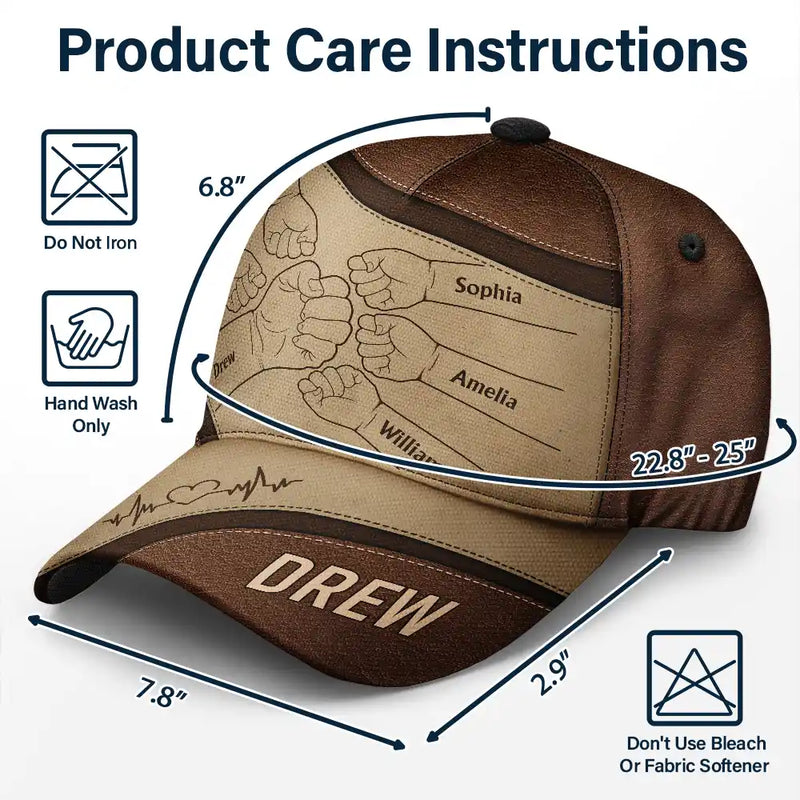 Hand Punch, Best Friends For Life - Personalized Classic Cap