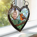 Custom Photo Robins Appear When Loved Ones Are Near - Personalized Window Hanging Suncatcher Ornament