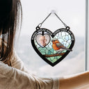 Custom Photo Robins Appear When Loved Ones Are Near - Personalized Window Hanging Suncatcher Ornament