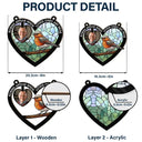 Custom Photo Robins Appear When Loved Ones Are Near - Personalized Window Hanging Suncatcher Ornament