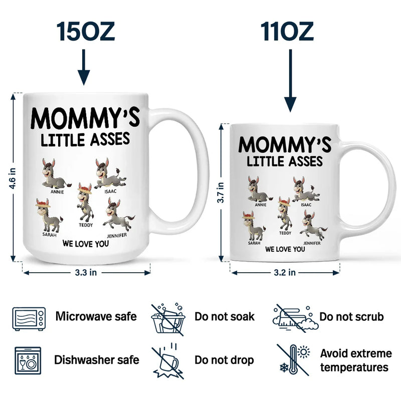 Papa's Little Donkeys - Personalized Mug