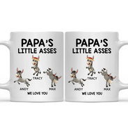 Papa's Little Donkeys - Personalized Mug