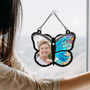Custom Photo Although You Cannot See Me Memorial - Personalized Window Hanging Suncatcher Ornament