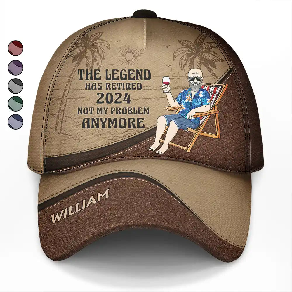 The Legend Has Retired Vintage - Personalized Classic Cap