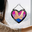 From Our First Kiss Till Our Last Breath Pride - Personalized Window Hanging Suncatcher Ornament