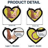 Pinky Promise Pride Couple - Personalized Window Hanging Suncatcher Ornament