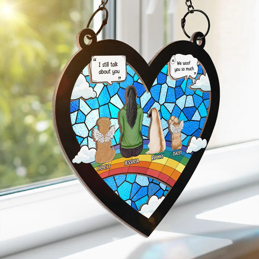 I Miss You I Know - Personalized Window Hanging Suncatcher Ornament