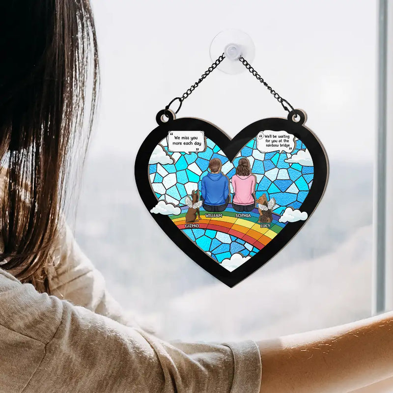 I Miss You I Know - Personalized Window Hanging Suncatcher Ornament
