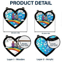 I Miss You I Know - Personalized Window Hanging Suncatcher Ornament