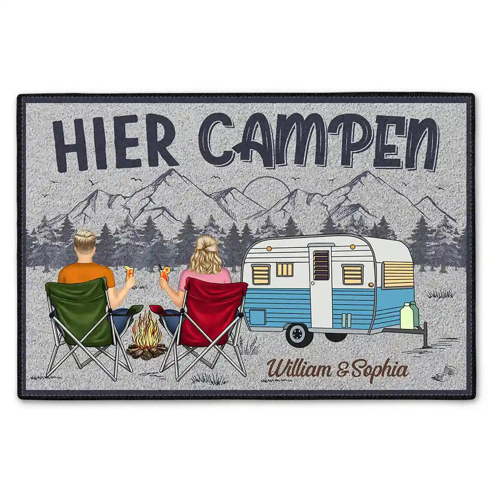 Hier Campen - Personalized Doormat