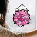 Nana’s Family Sunflower of Love - Personalized Window Hanging Suncatcher Ornament