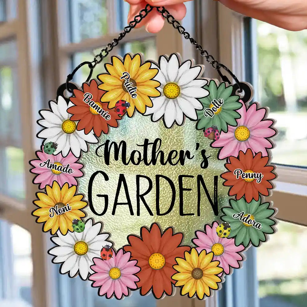 Nana's Garden - Personalized Window Hanging Suncatcher Ornament