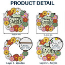 Nana's Garden - Personalized Window Hanging Suncatcher Ornament