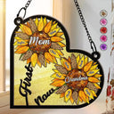 First Mom Now Grandma - Personalized Window Hanging Suncatcher Ornament