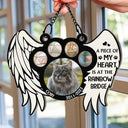 Custom Photo The Moment Your Heart Stopped Memorial - Personalized Window Hanging Suncatcher Ornament
