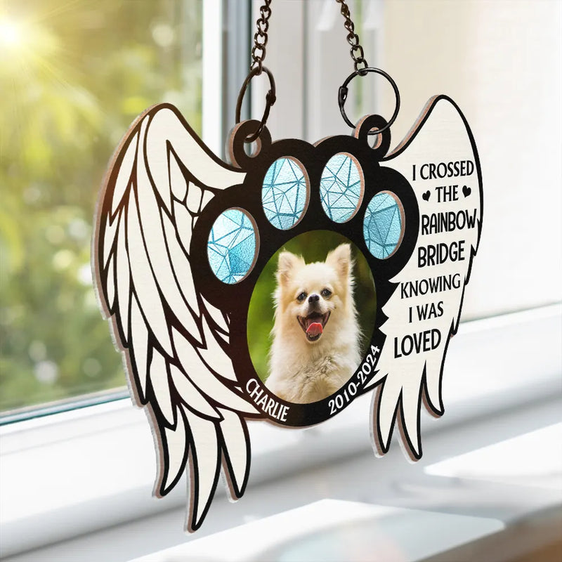 Custom Photo The Moment Your Heart Stopped Memorial - Personalized Window Hanging Suncatcher Ornament