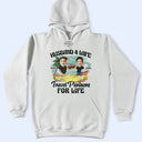 Custom Photo Husband And Wife Travel Partners For Life - Personalized T Shirt