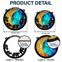 Together We Make A Family Bear - Personalized Window Hanging Suncatcher Ornament