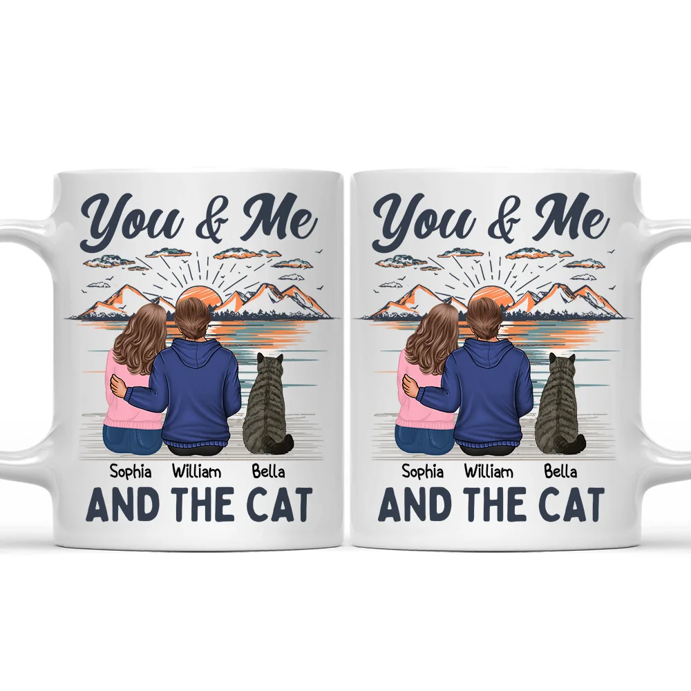 Toi, moi et le chat - Mug personnalisé