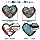 Those We Love Don't Go Away Memorial - Personalized Window Hanging Suncatcher Ornament