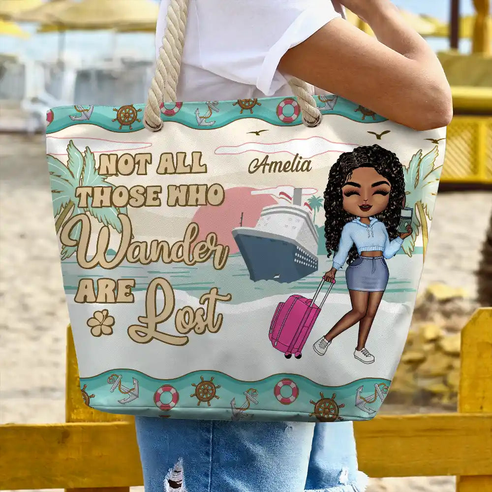 Just A Girl Who Loves Cruising Personalized Beach Bag Wander Prints