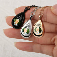 Collier souvenir personnalisé avec photo « Je suis toujours avec toi »