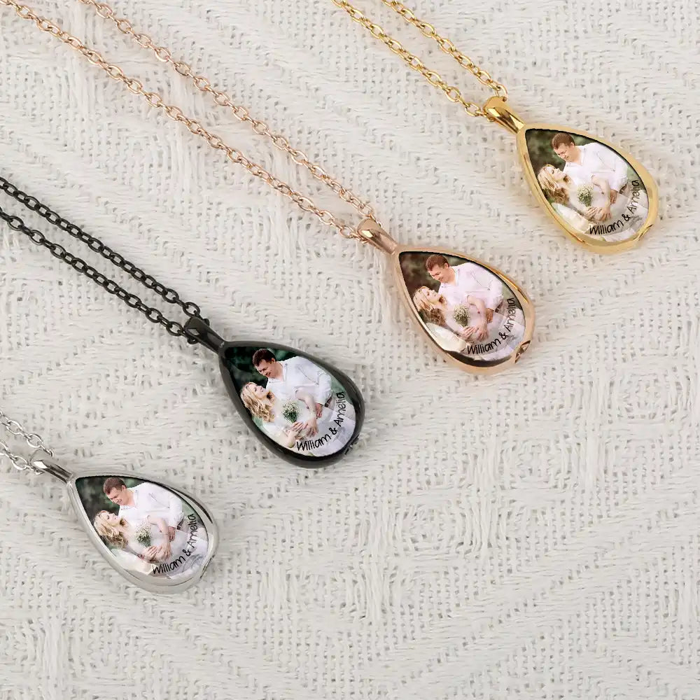 Custom Photo Till Death Do Us Part - Personalized Keepsake Necklace